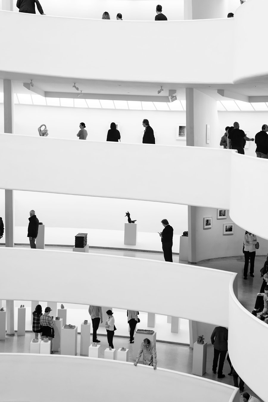 Guggenheim museum in New York. More New York moments on Urban Pixxels: http://urbanpixxels.com/new-york-bw 