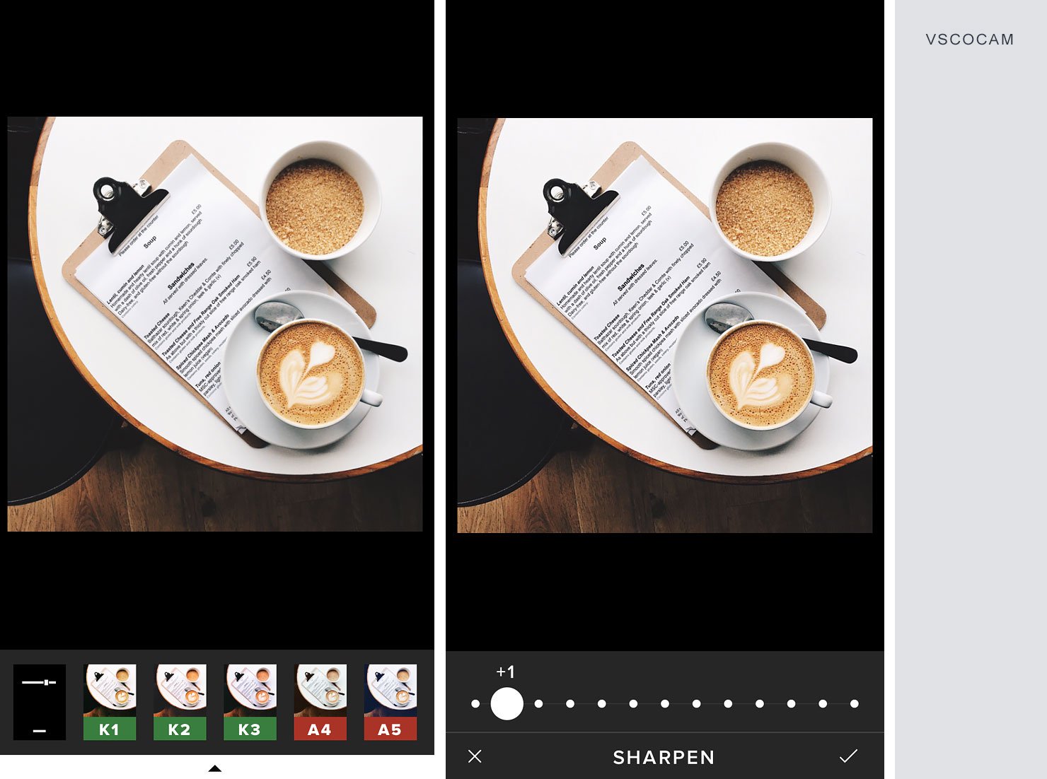 5 Steps and 5 Apps for better Instagram photos - Editing app VSCO cam
