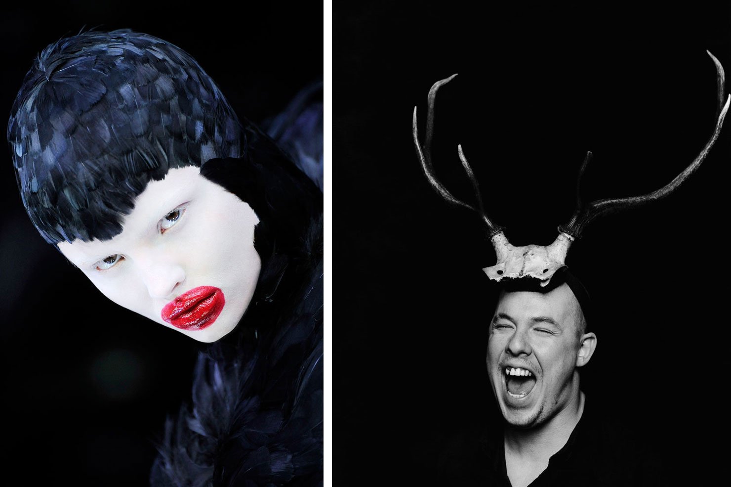 Alexander McQueen Savage Beauty at the V&A. Portrait of Alexander McQueen, photographed by Marc Hom.