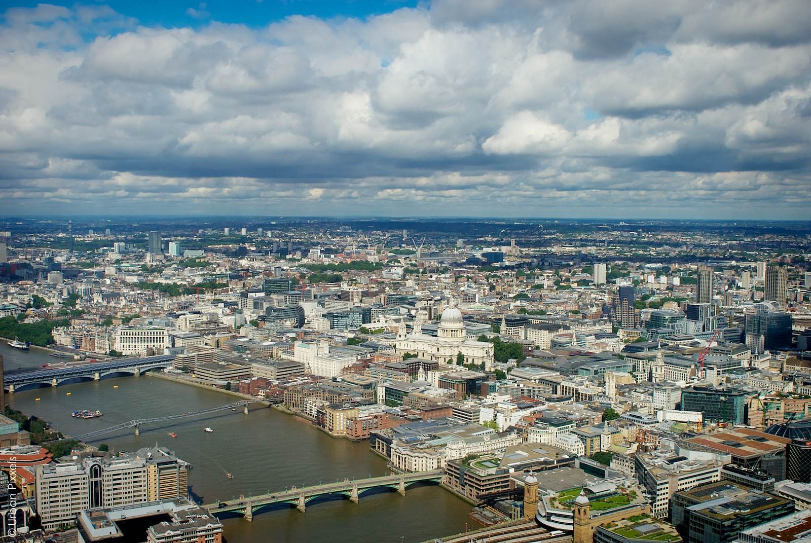 The View from The Shard St Paul Cathedral London