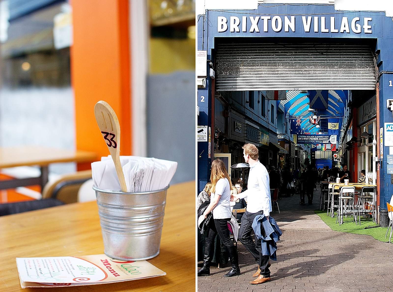 Outside Brixton Village, London