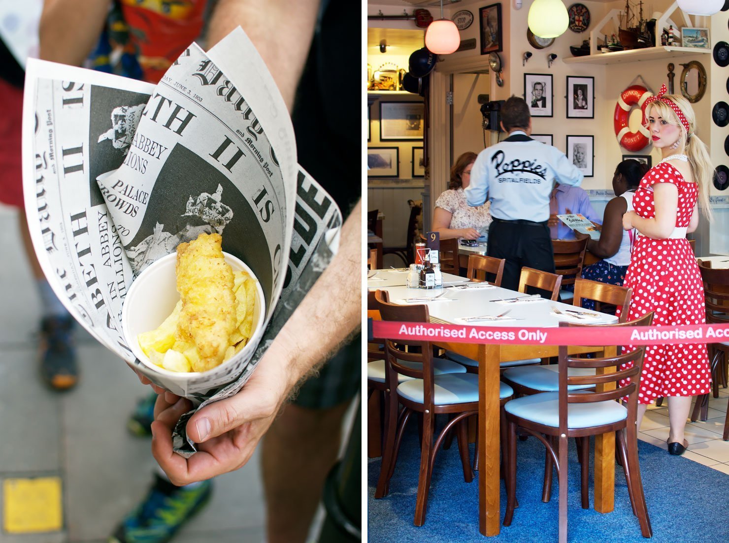 Review Eating London East End Food Tour: the best fish and chips in London at Poppies