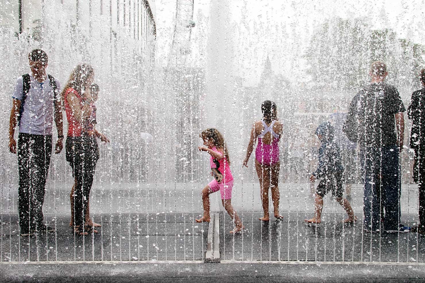 South Bank London - Jeppe Hein Appearing Rooms Fountain