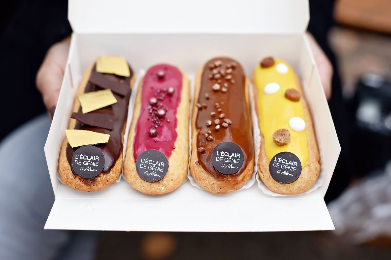 Beautiful and delicious éclairs from l'Eclair de Génie. A must when you're in Paris.