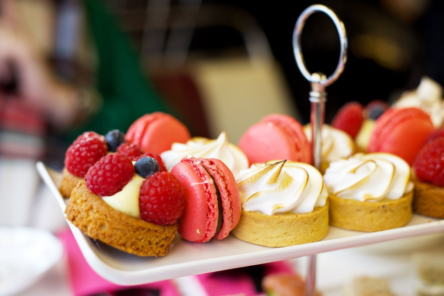 Delicious pastries at the BB Bakery Afternoon Tea Bus Tour in London