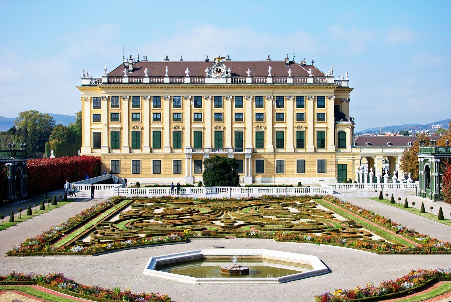Schönbrunn Palace in Vienna with its beautiful gardens