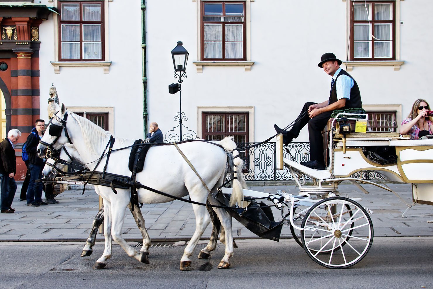 Horse carriage ride in the historical city center of Vienna