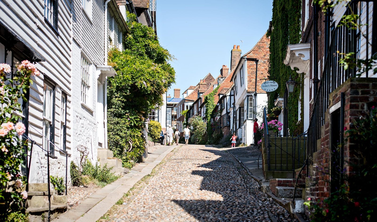 The picture perfect streets of Rye, England. Mermaid Street.