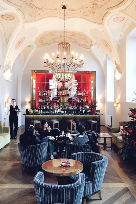 Refectory Bar 1887 at Augustine, a Luxury Collection Hotel in Prague. 