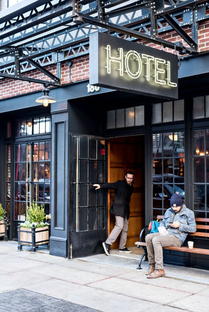 Trendy boutique hotel The Ludlow in New York City
