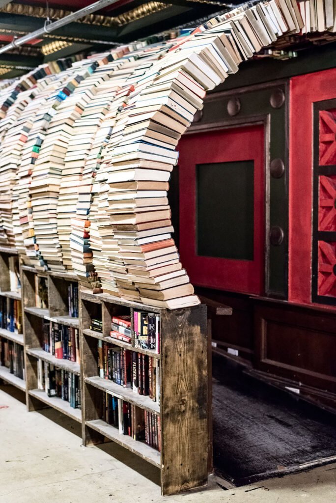 My 10 Favorite Things to do in LA | Book tunnel at the Last Bookstore in Downtown Los Angeles