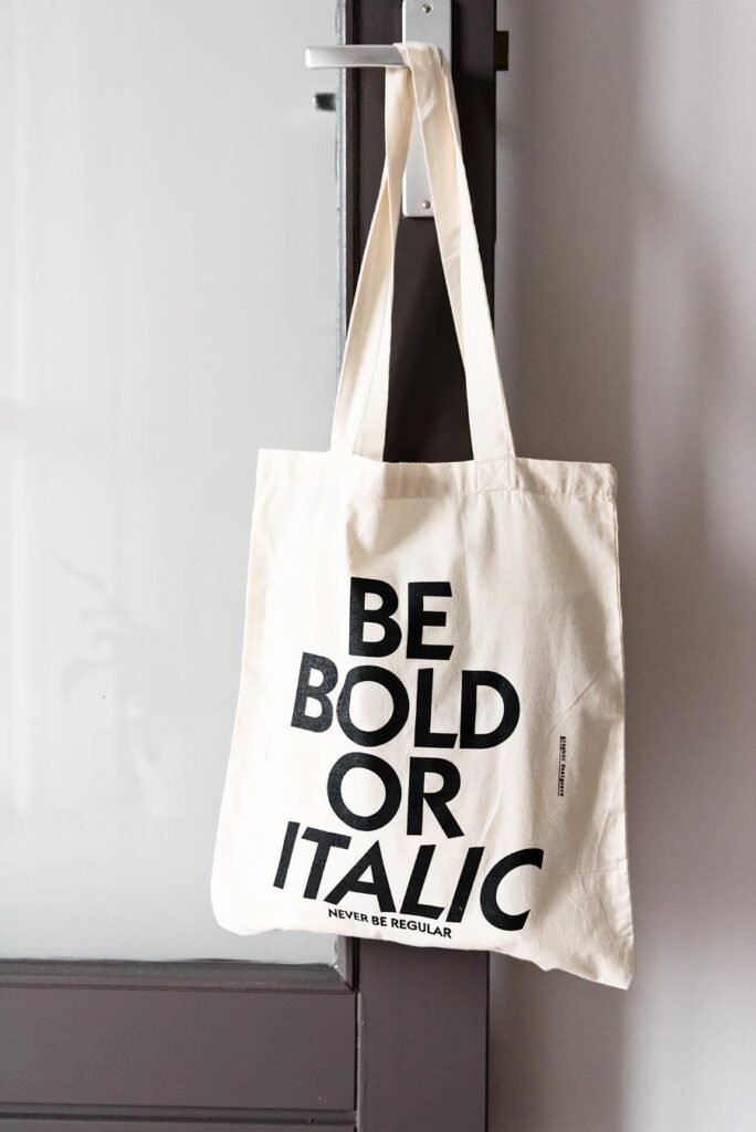 Bedroom Boutique Hotel Room Be Bold or Italic Bag