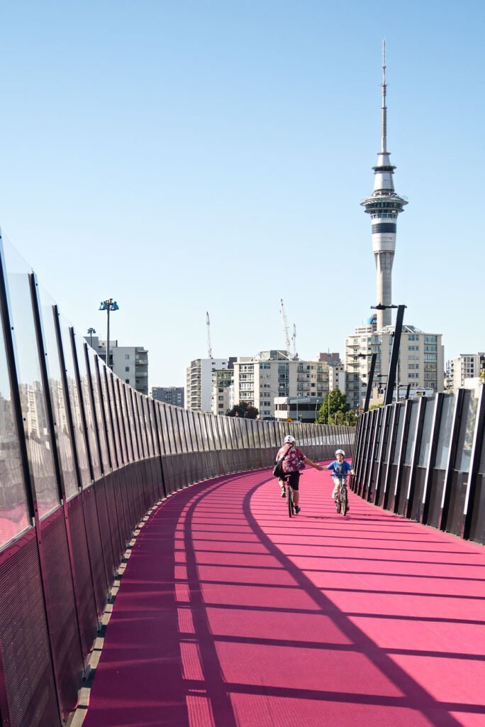 Auckland Pink Cycling Path - Te Ara i Whiti | New Zealand's North Island in 1 Week: Road Trip Highlights and Itinerary