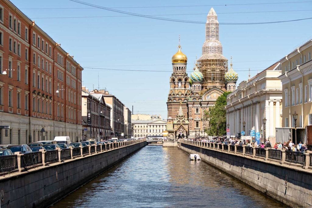 Church of the Savior on the Spilled Blood in St Petersburg. Read more about my first impressions of St Petersburg and how to get a Russian visa on my blog.