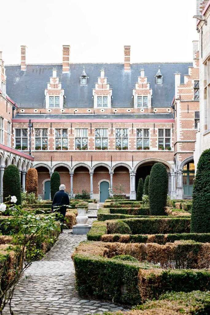 Garden at the Court of Savoy in Mechelen, the former residential palace of Margaret of Austria. Read my blog post '11 Great Things to Do in Mechelen, Belgium' for more tips