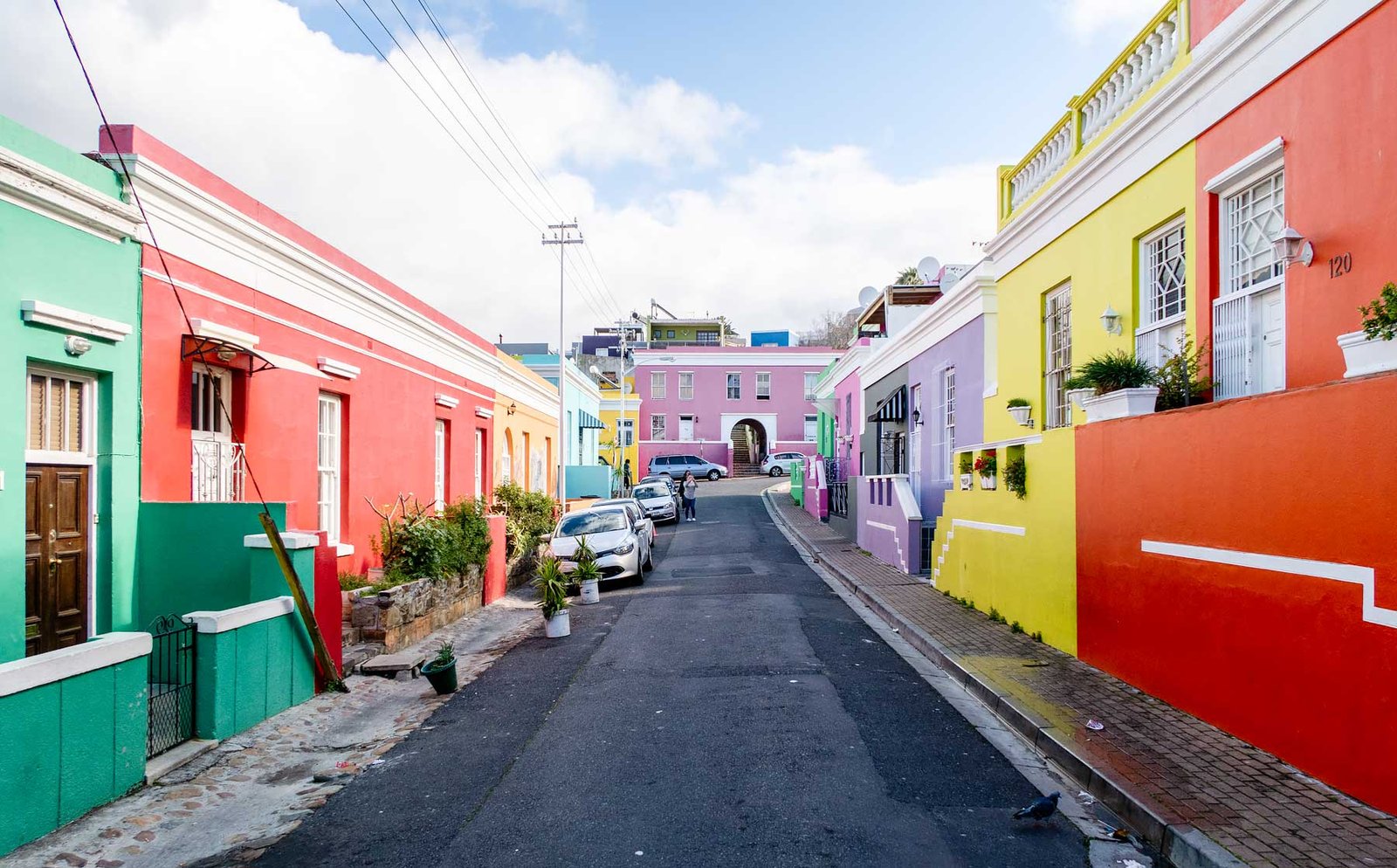 Bo-Kaap in Cape Town with many colorful houses. South Africa in 3 Weeks | The Perfect South Africa itinerary for your first trip.