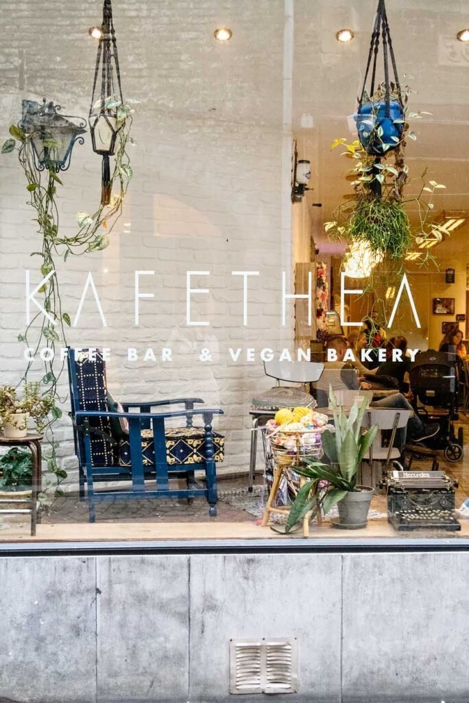 Kafethéa in Maastricht, a coffee bar and vegan bakery. Check out the rest of my blog post with 15 Amazing Food & Shopping Hotspots in Maastricht