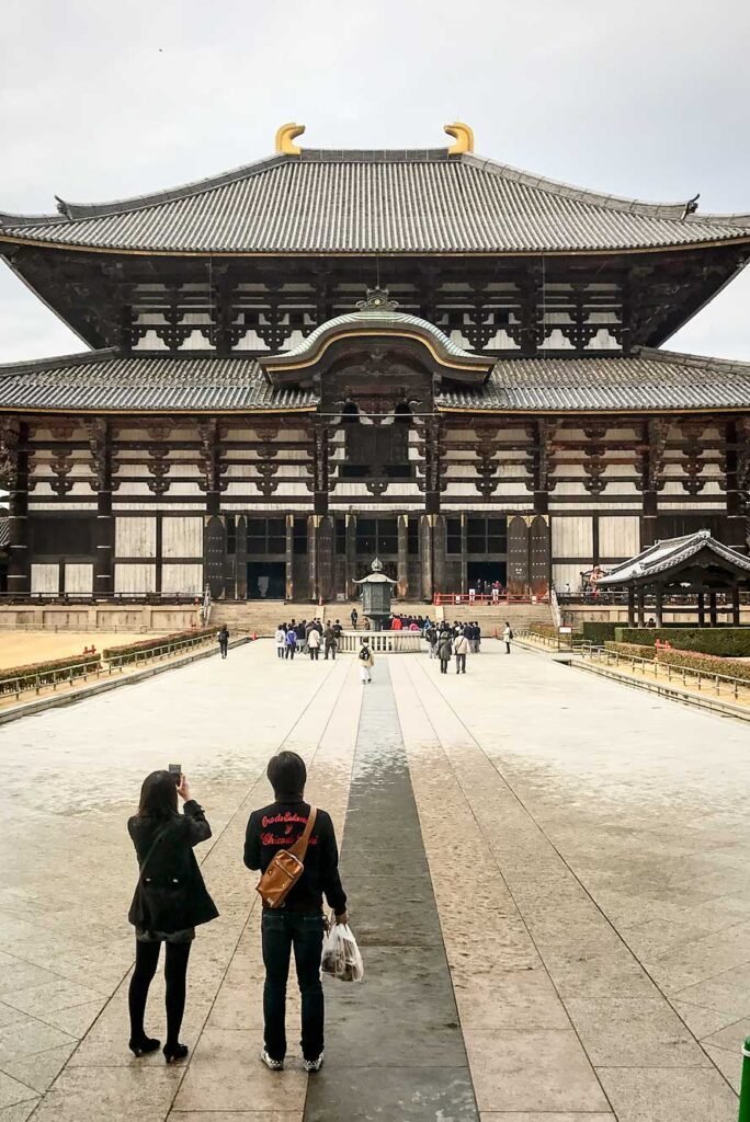 Daibutsu-den Hall (Great Buddha Hall) in Nara, Japan. Nara is a great day trip from Kyoto or Osaka