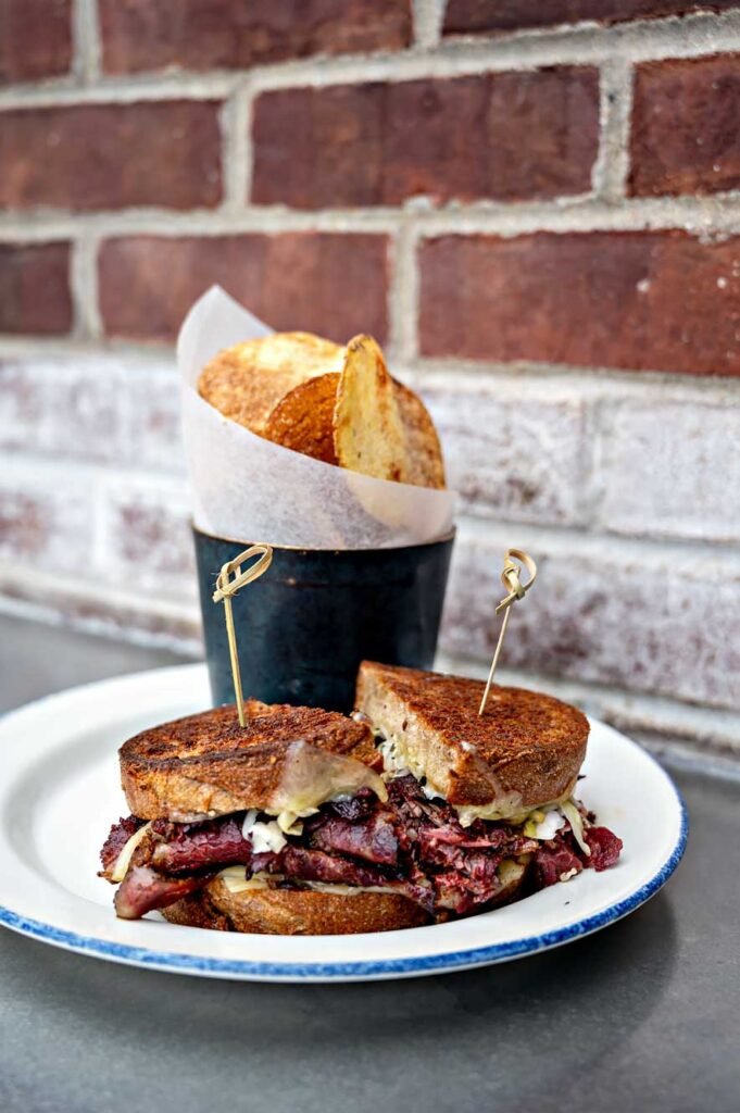 Where to Eat in Chicago: Rooftop restaurant Cindy's at the Chicago Athletic Association Hotel, Reuben Sandwich