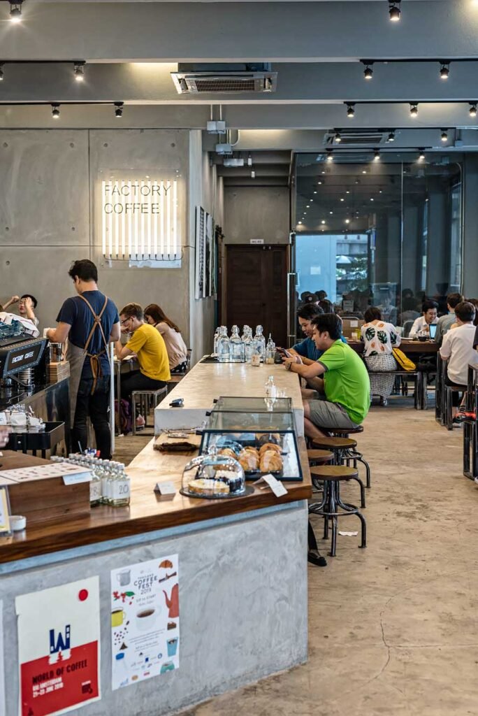 Factory Coffee in Bangkok, Thailand. For the best coffee and award-winning baristas.