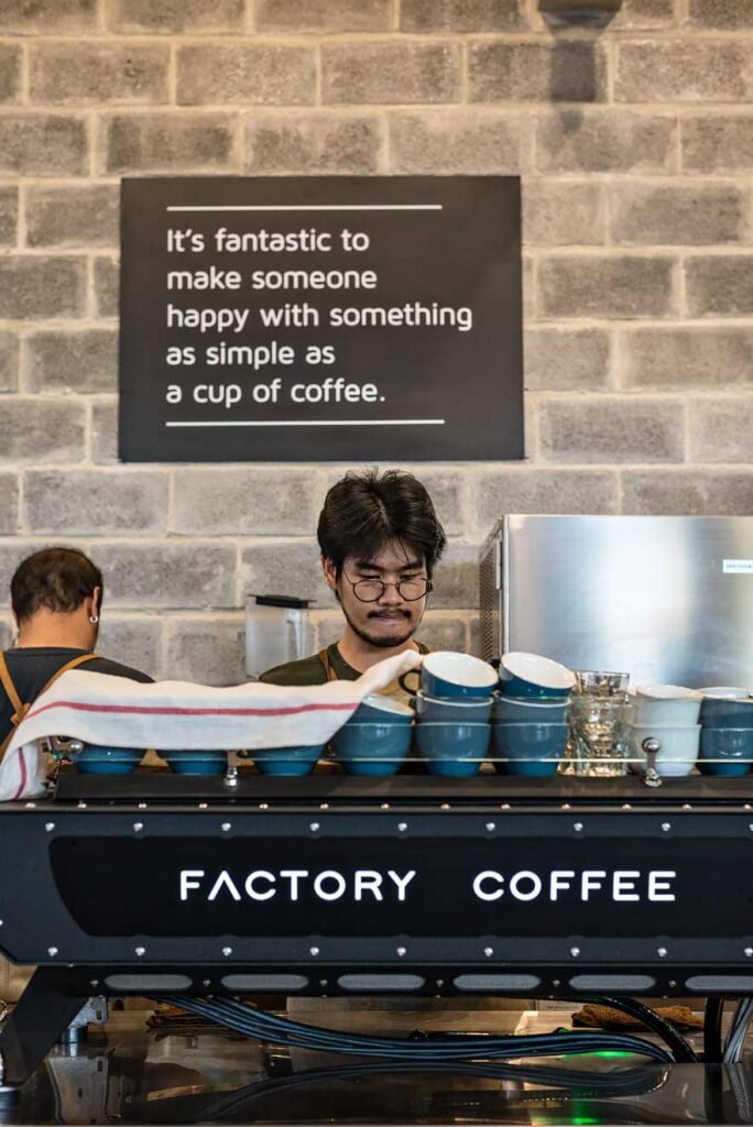 Factory Coffee in Bangkok, Thailand. For the best coffee and award-winning baristas.