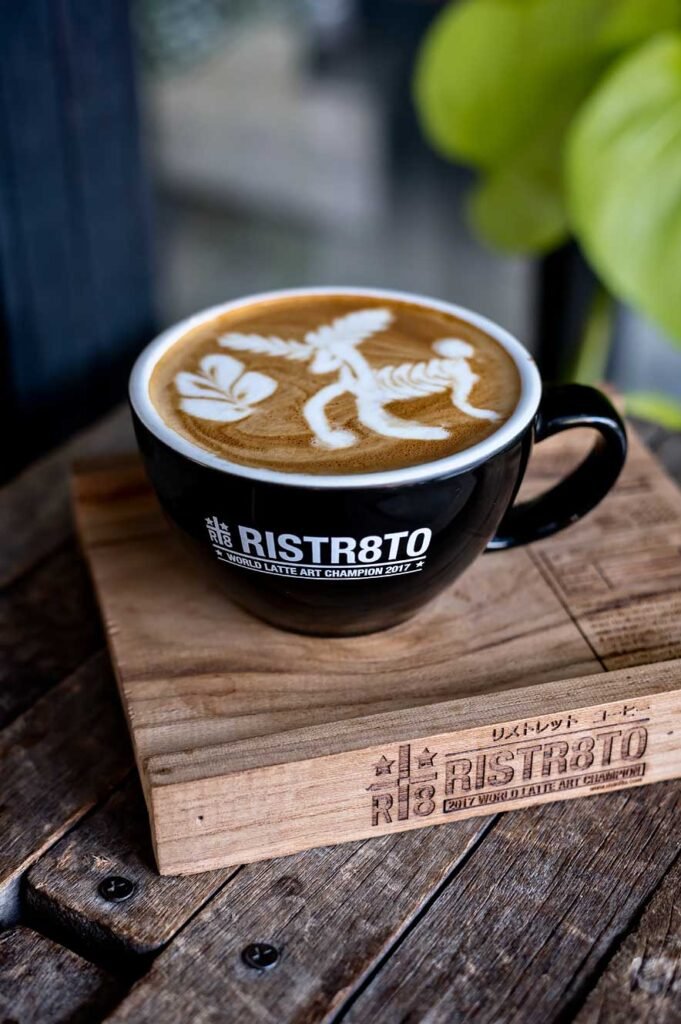 The coffee that won Ristr8to Lab in Chiang Mai the title World Latte Art Champion.