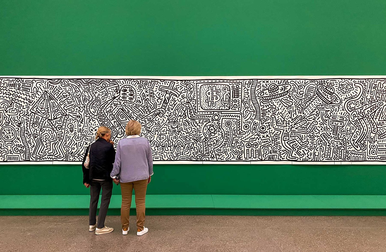Keith Haring tentoonstelling in Museum Folkwang in Essen Duitsland. Een van de leukste dingen om te doen in het Ruhrgebied.