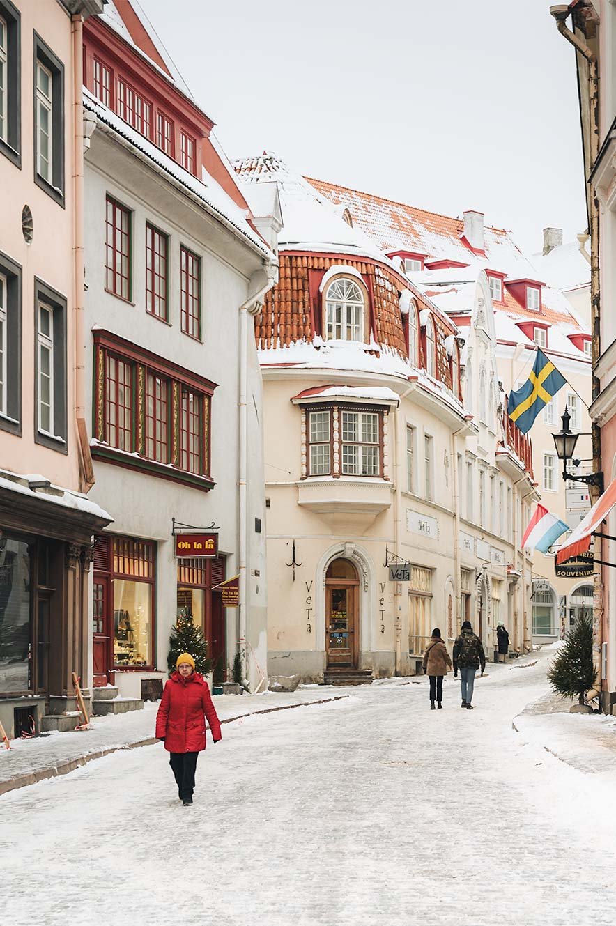 Vanalinn: Tallinn’s Oude Stad in de sneeuw