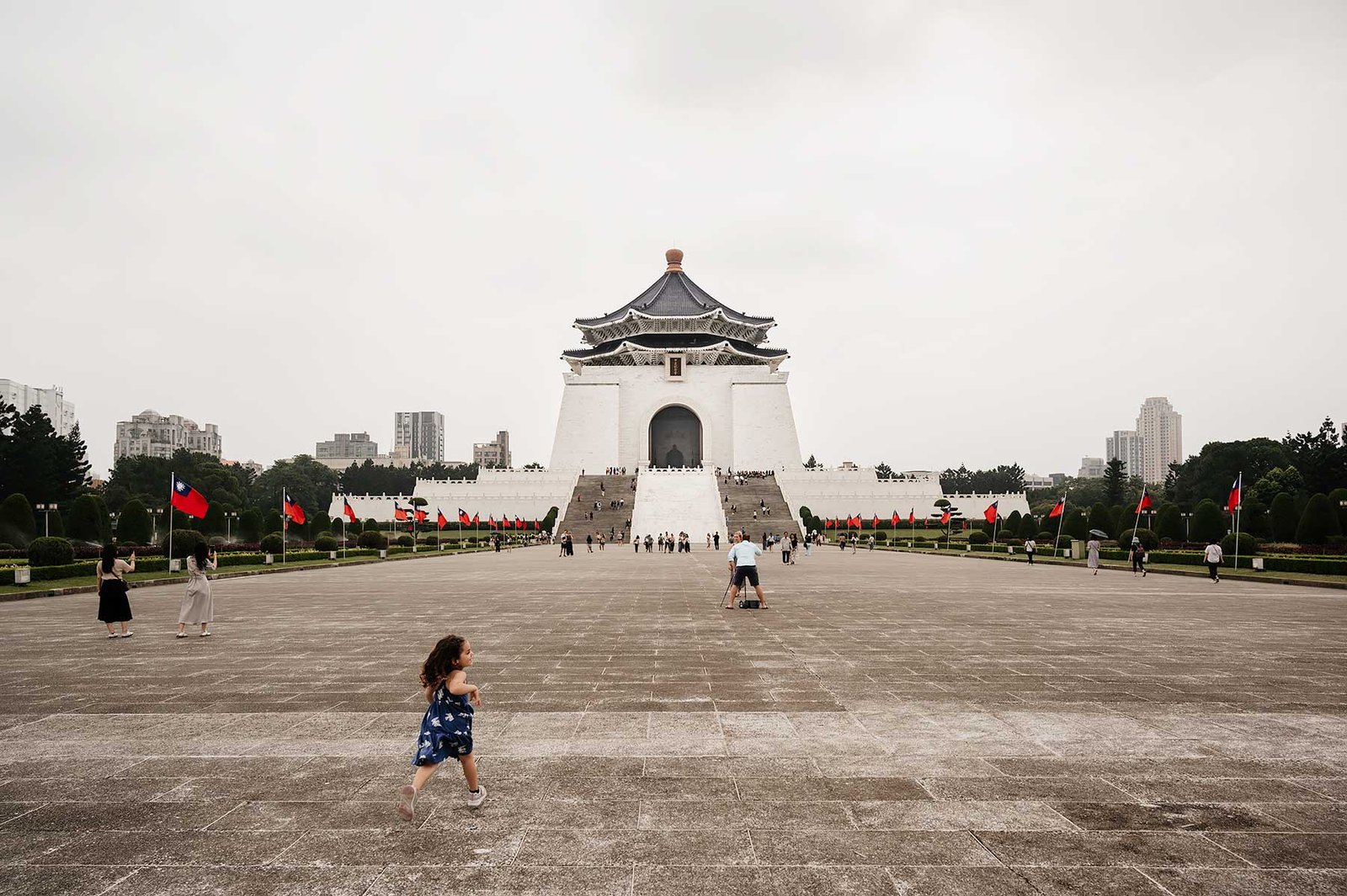 Liberty Square with Chiang Kai-shek Memorial Hall in Taipei. Must-see when visit Taipei for the first time.