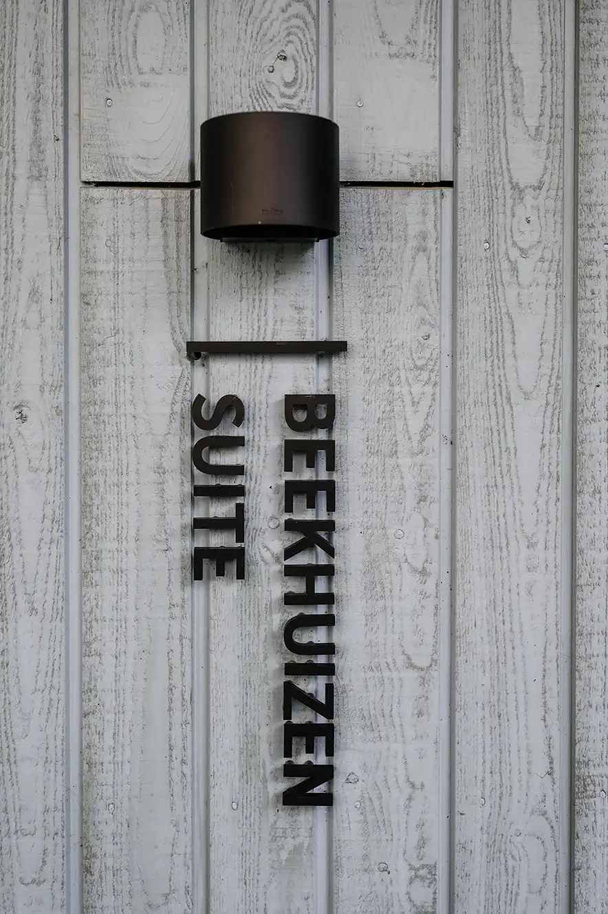 Door sign of the Beekhuizen Suite at Boutique Hotel Beekhuizen