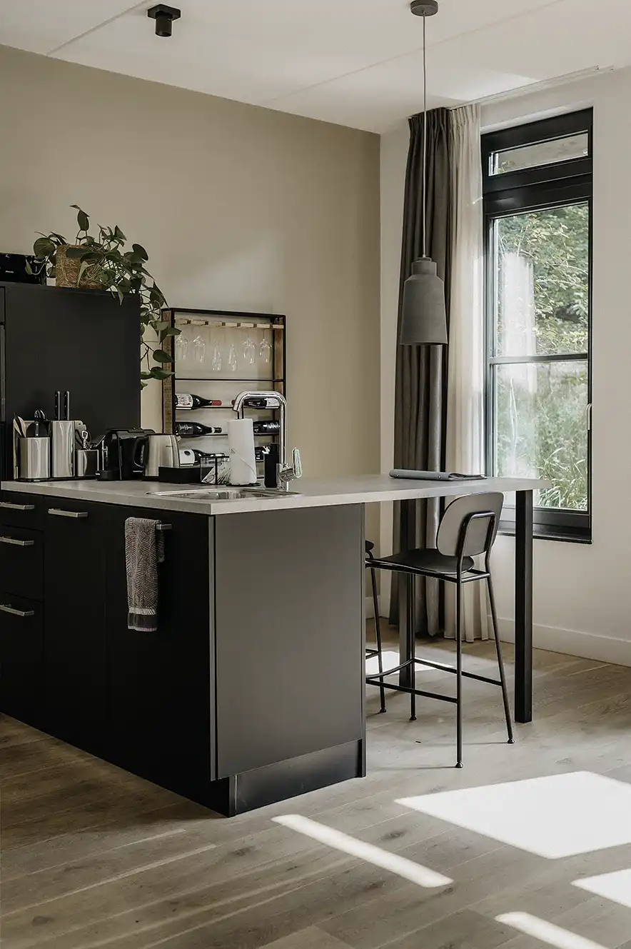 Kitchen of the Suite at Boutique Hotel Beekhuizen