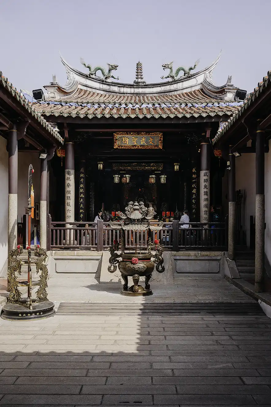 Grand Mazu Temple. One of the most beautiful temples in Tainan, Taiwan