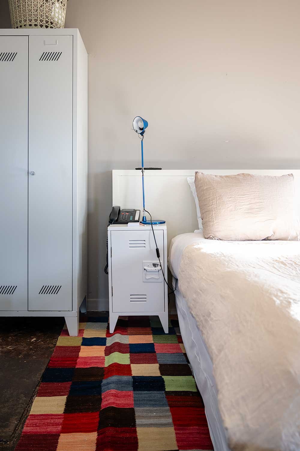 Hotel Room in the Water Tower at Villa Augustus in Dordrecht. One of the most unique boutique hotels in the Netherlands