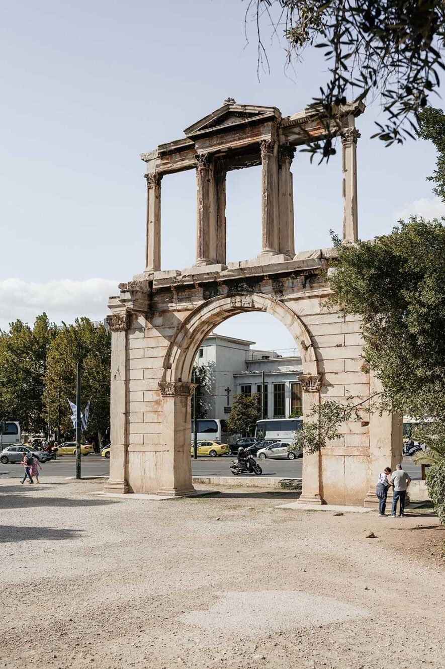 Arch of Hadrian also known as Hadrian's Gate in Athens