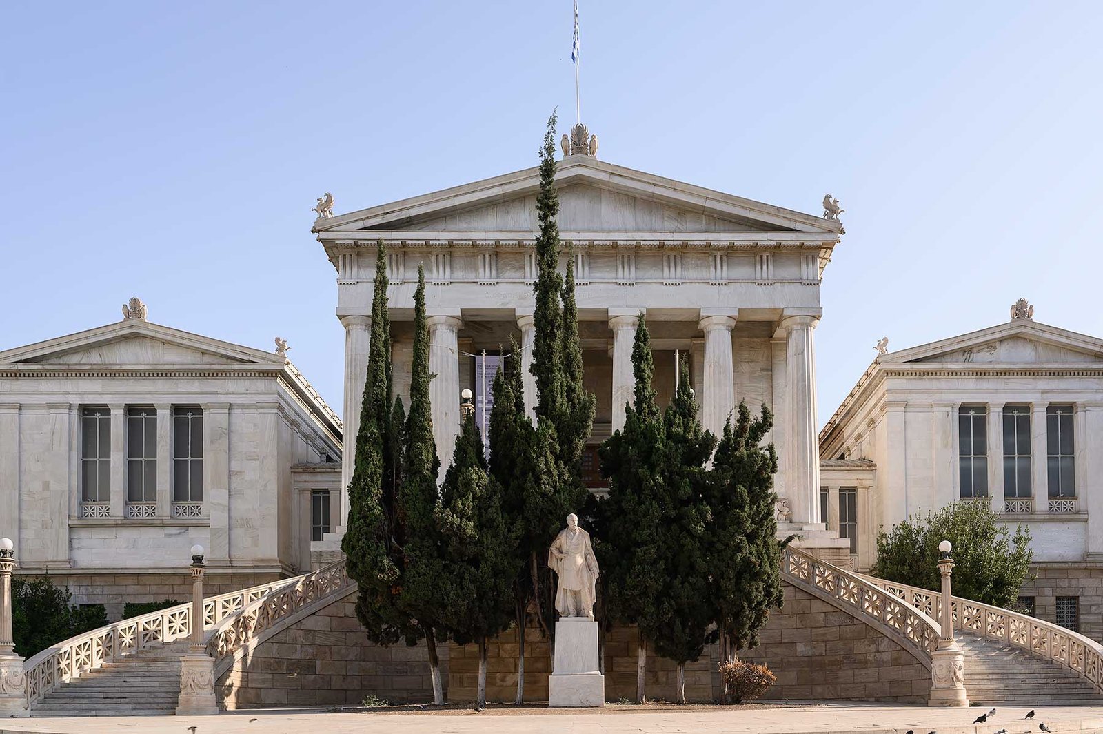 Oud universiteitsgebouw in Athene