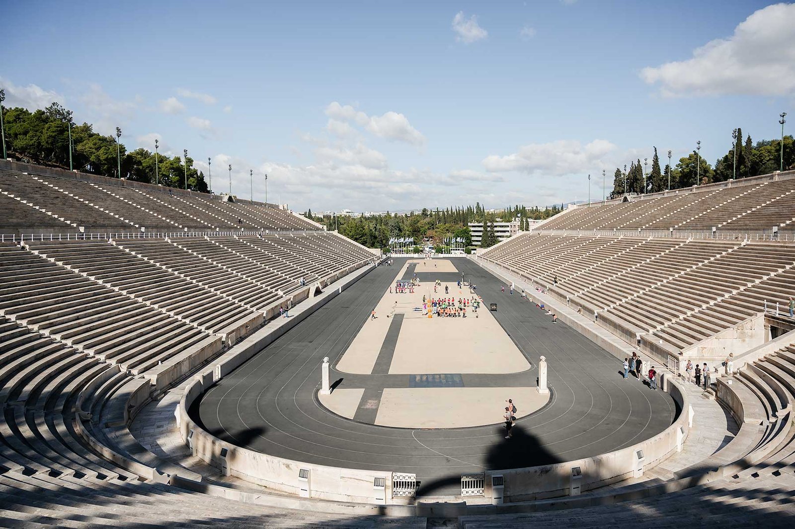 Het olympische Panatheense stadion in Athene. Een van de beste bezienswaardigheden in Athene. 