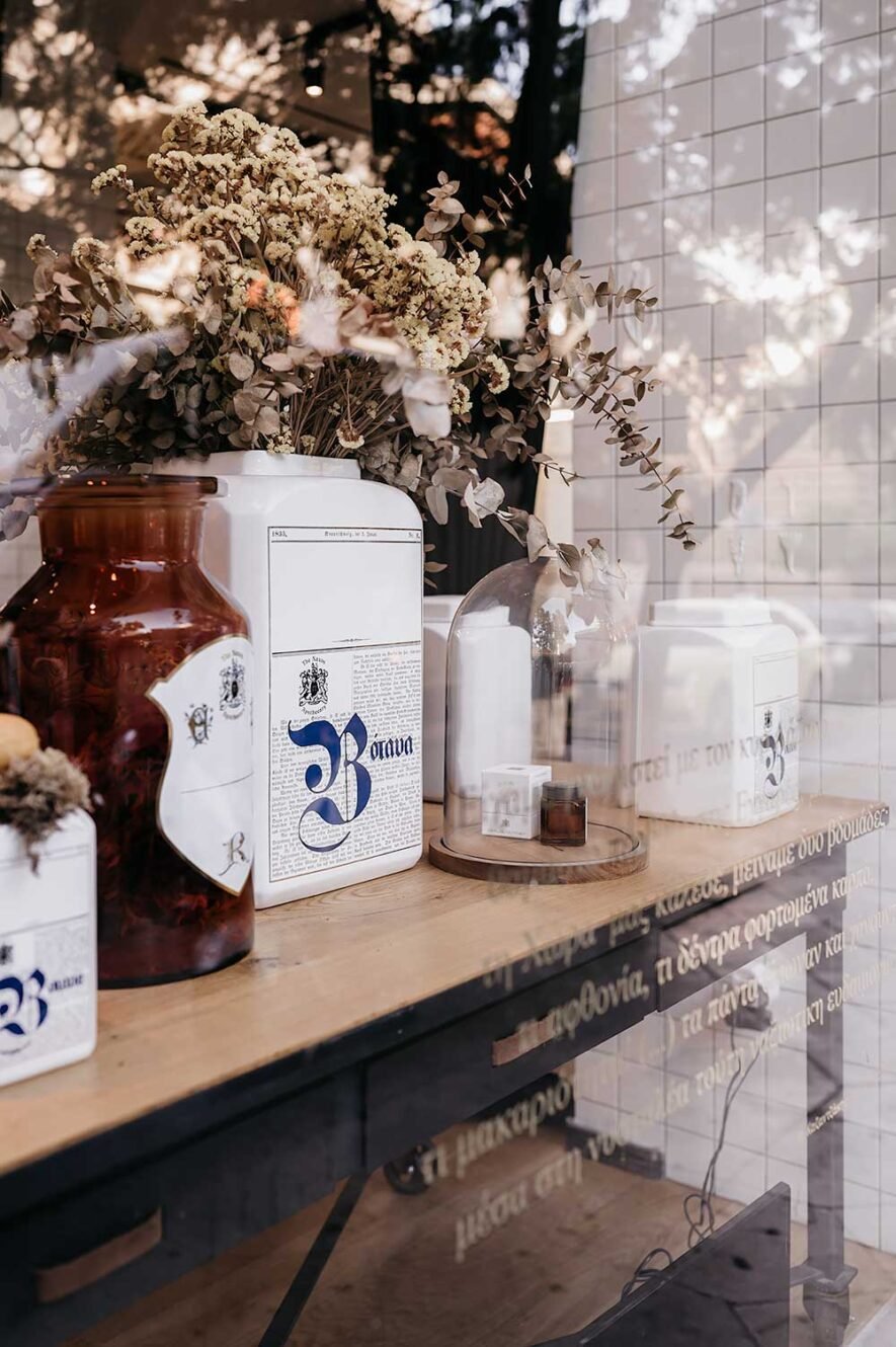 Beautiful store for skincare Naxos Apothecary in Athens