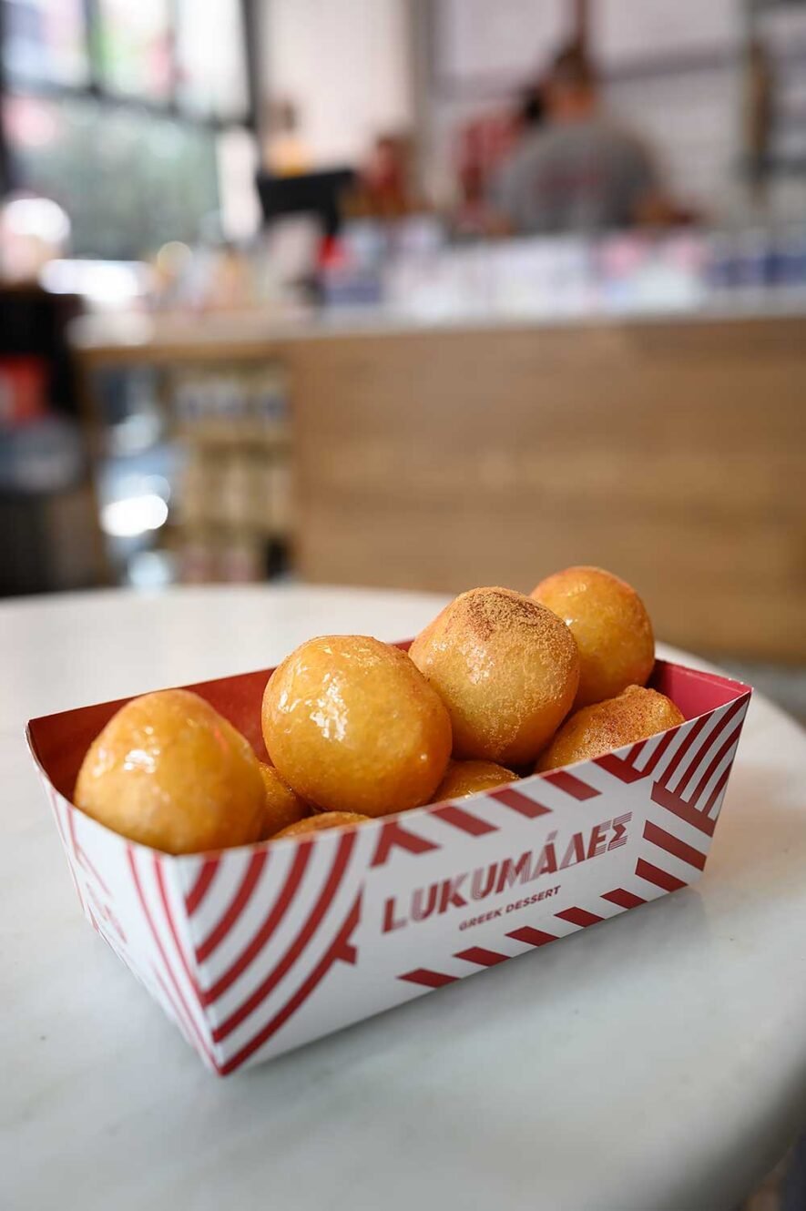 Lukumades where you can get the modern version of the greek donuts loukoumades in Athens