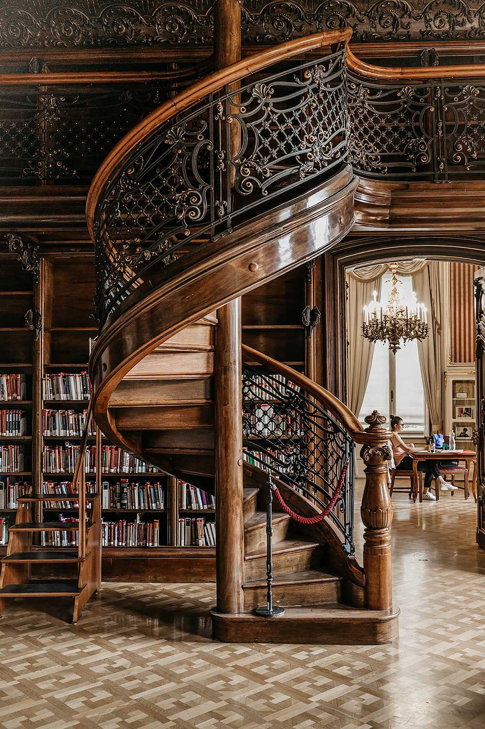 An incredible hidden gem in Budapest is the Metropolitan Ervin Szabó Library inside the Wenckheim Palace, one of the best things to do in Budapest