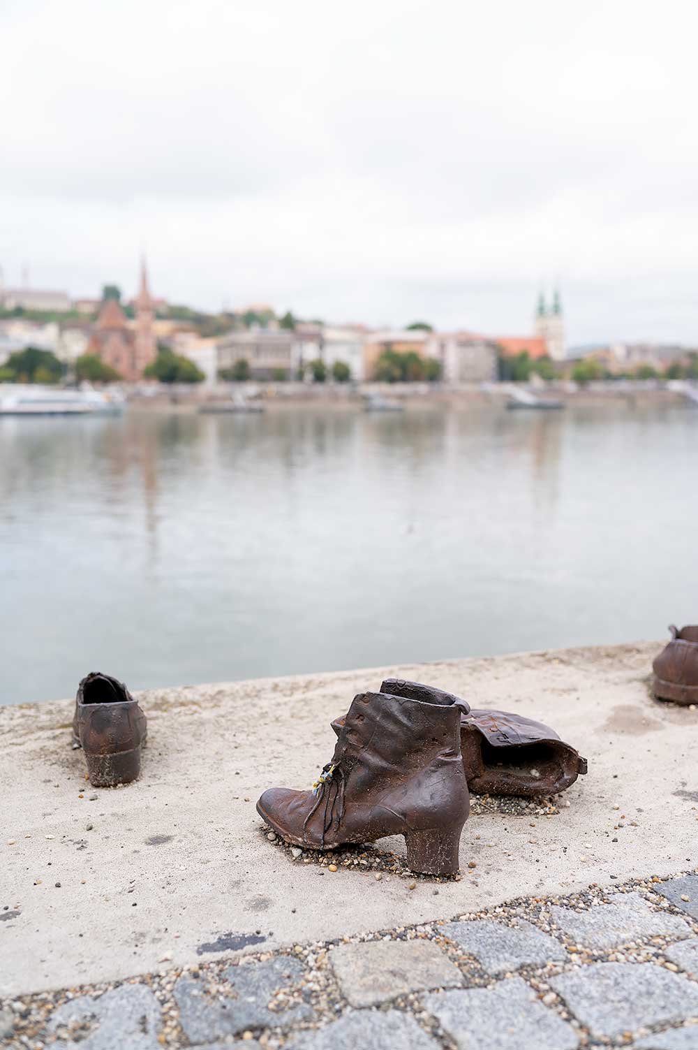 Shoes on the Danube Bank memorial in Budapest
