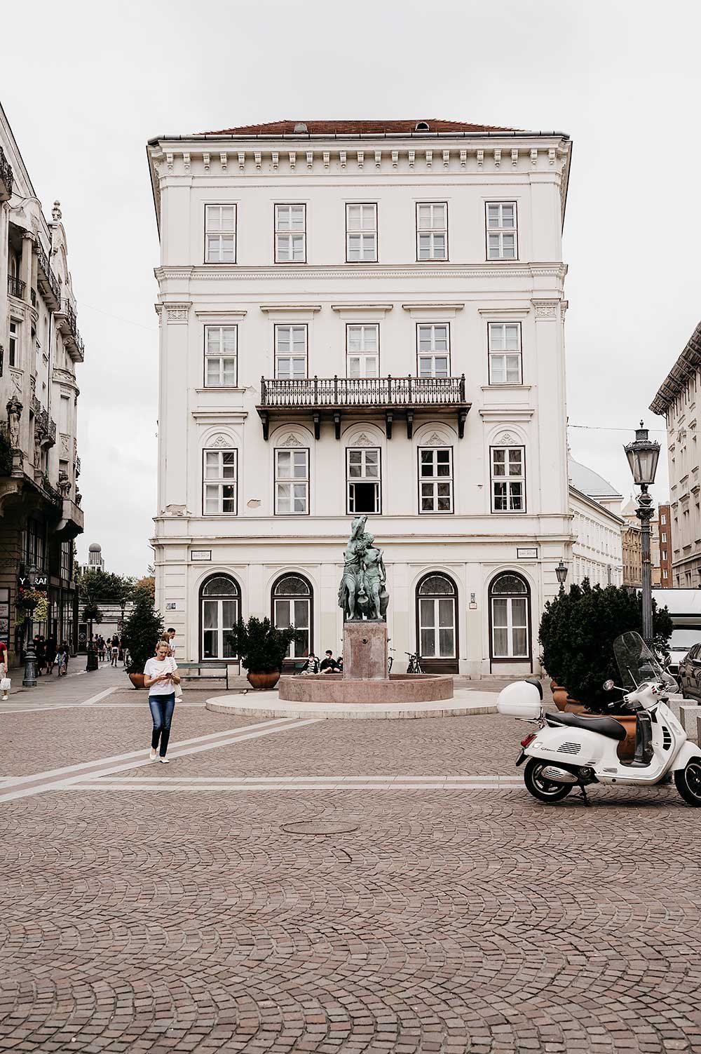 White building in Budapest