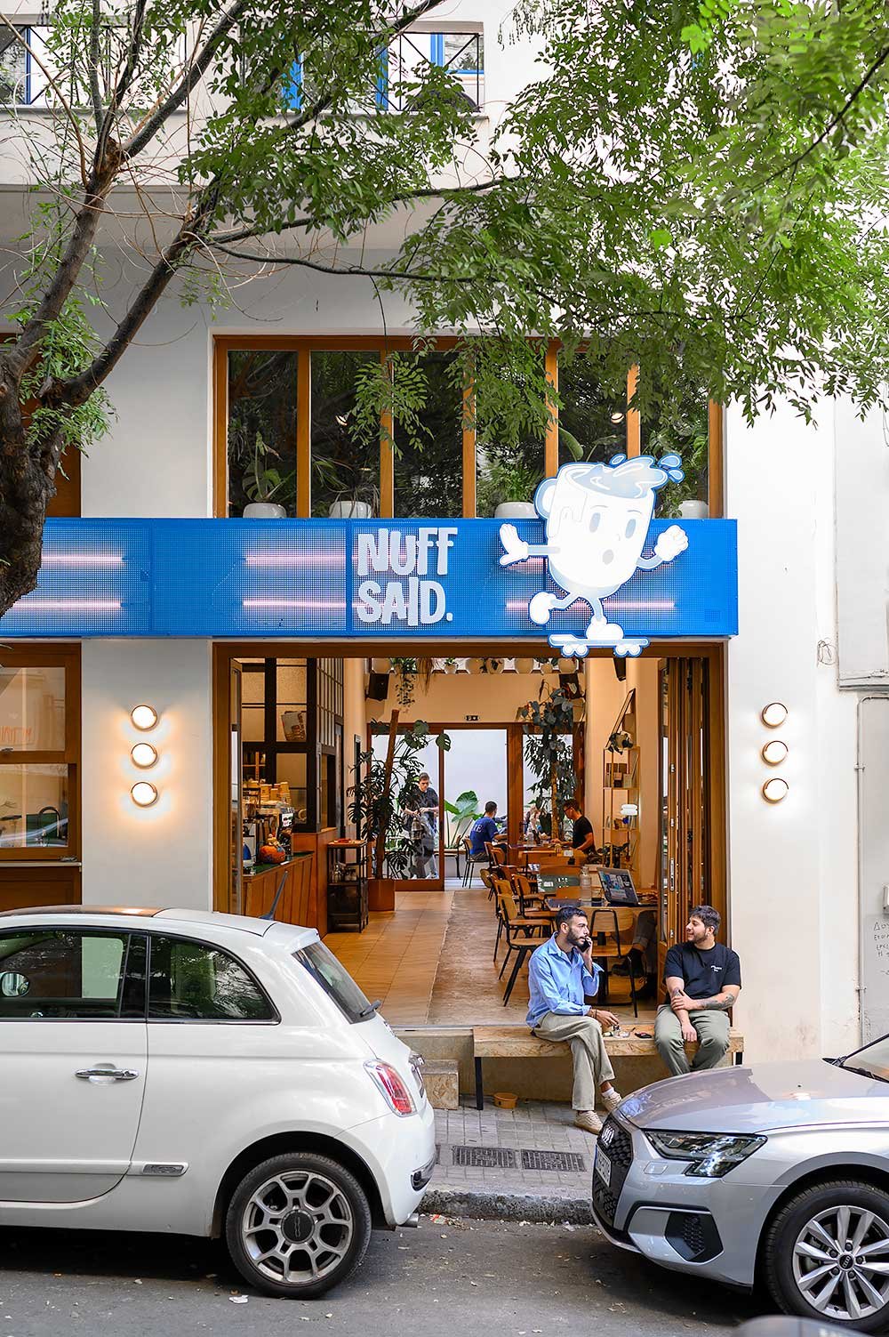 Nuff Said cafe in Athens with garden