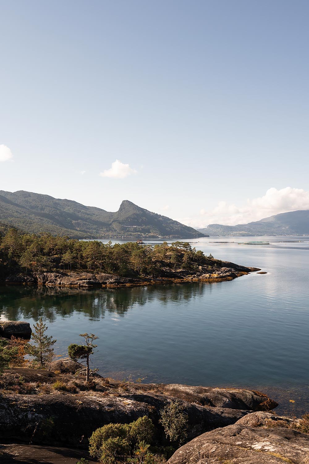 Hereiane picnic area at the Hardangerfjord near Bergen