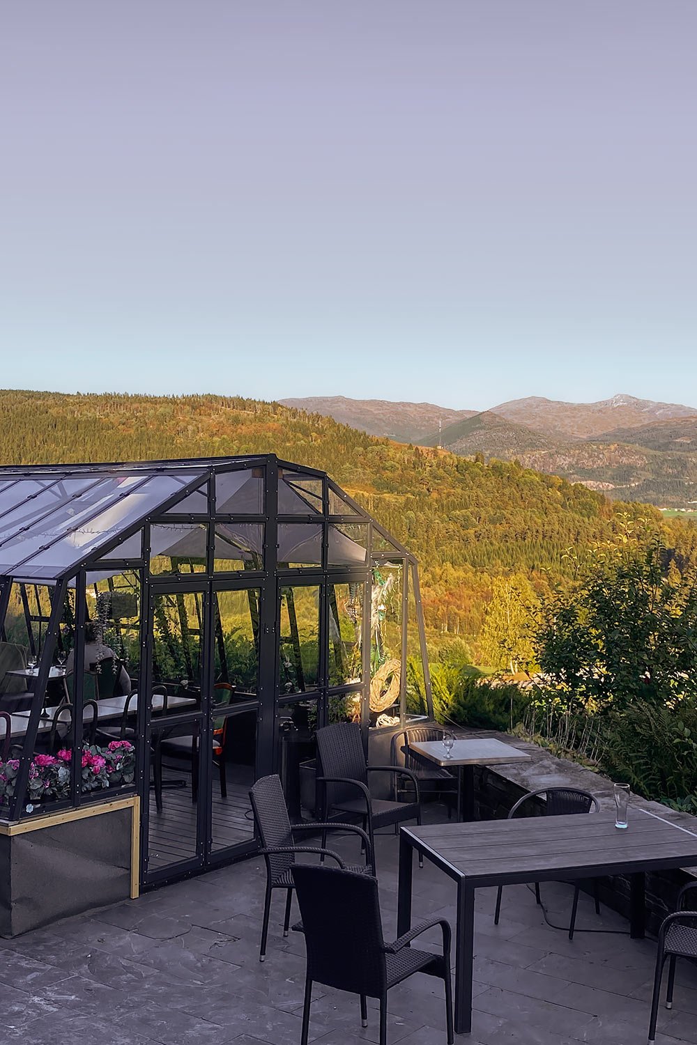 Dinner at restaurant Store Ringheim in Vossevangen, Norway. 