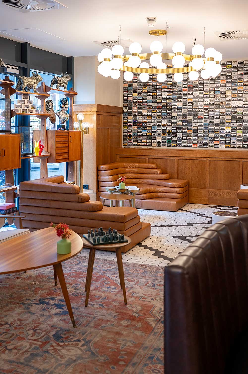 Basecamp lobby at boutique hotel The Collector in The Hague