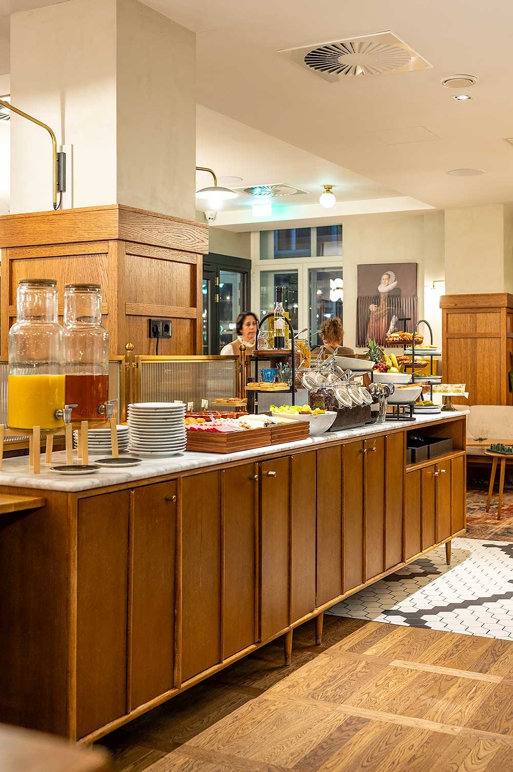 Breakfast buffet at The Collector Hotel in The Hague