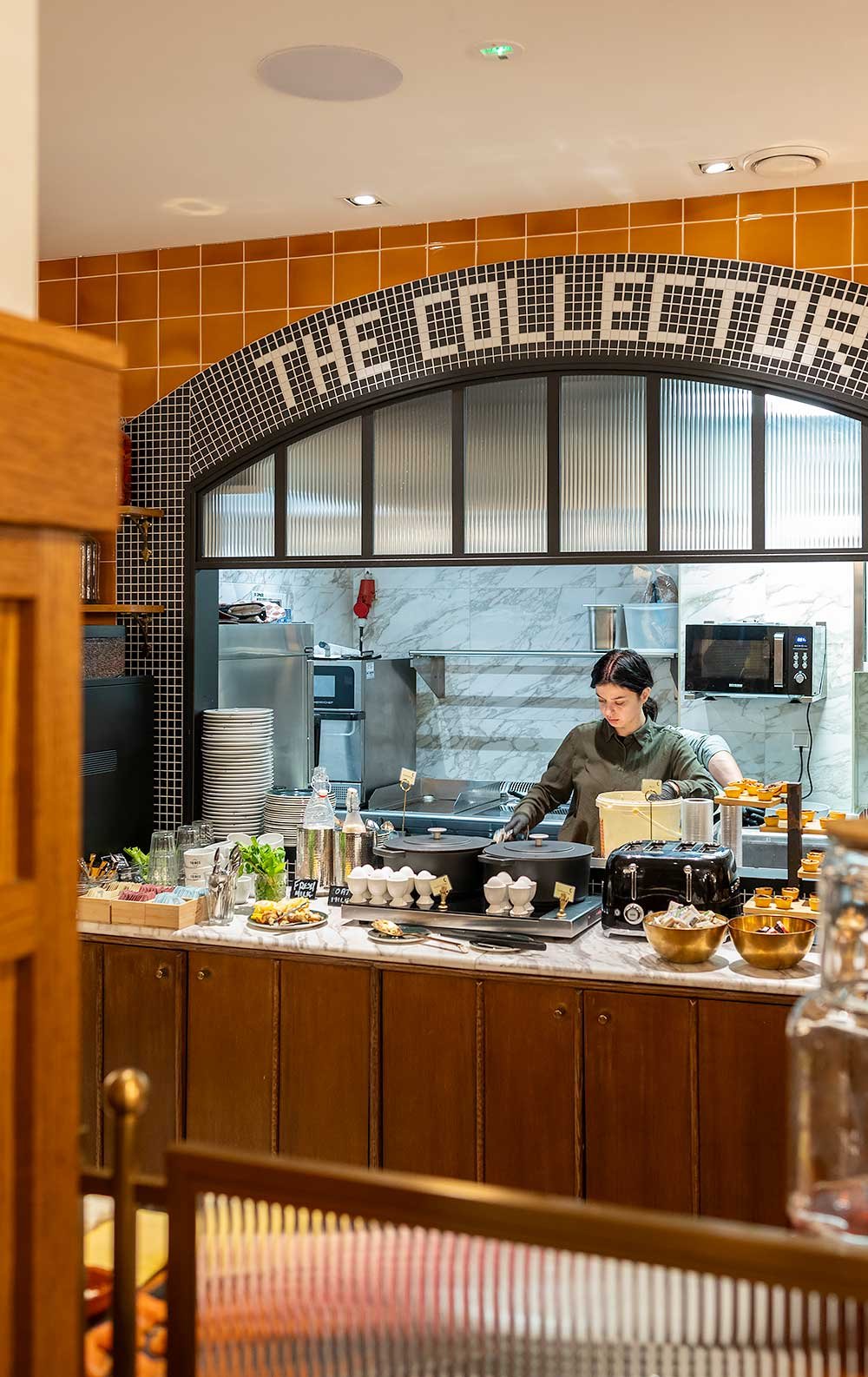 Breakfast buffet at The Collector Hotel in The Hague