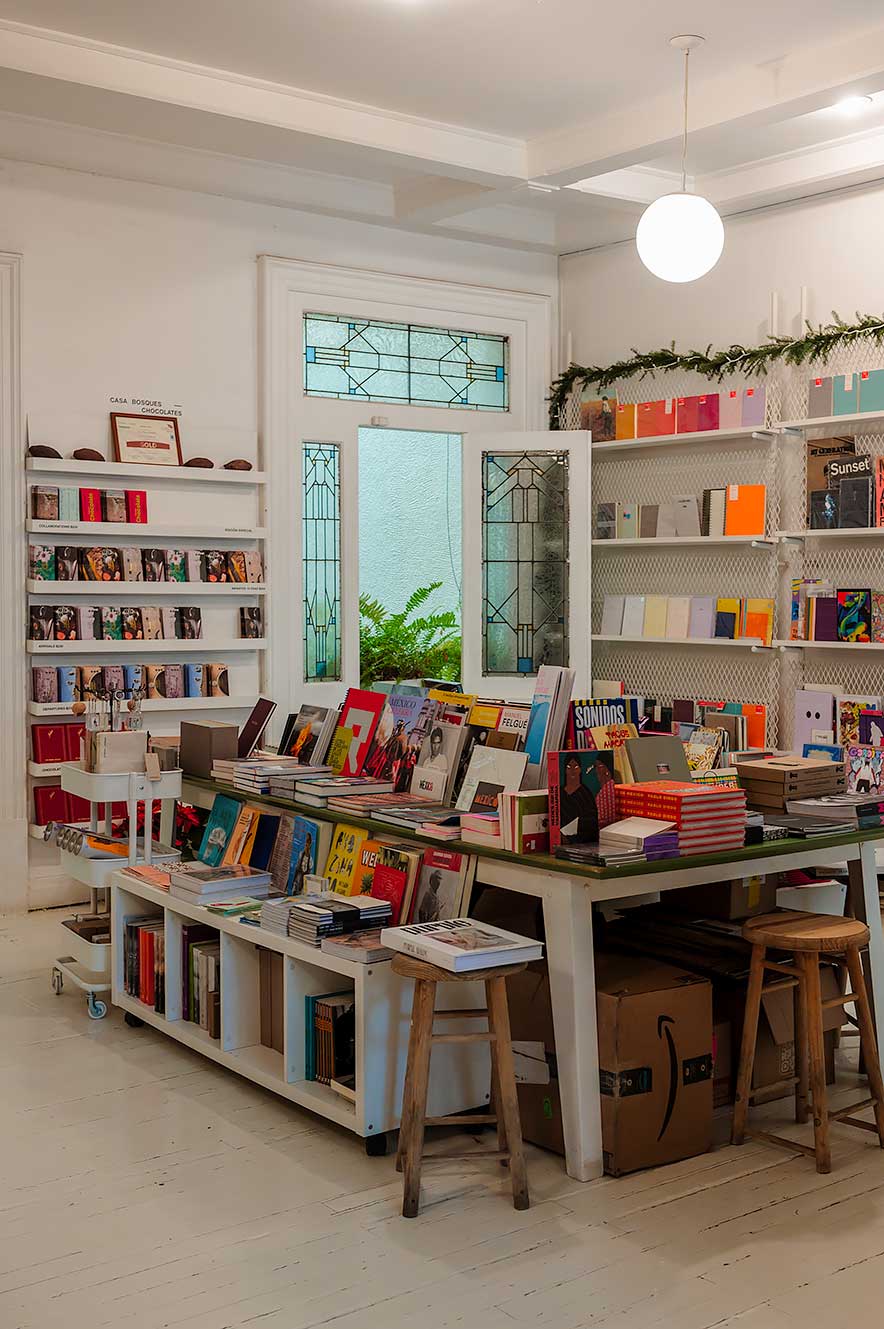 Casa Bosques Bookstore in Roma Norte, Mexico City