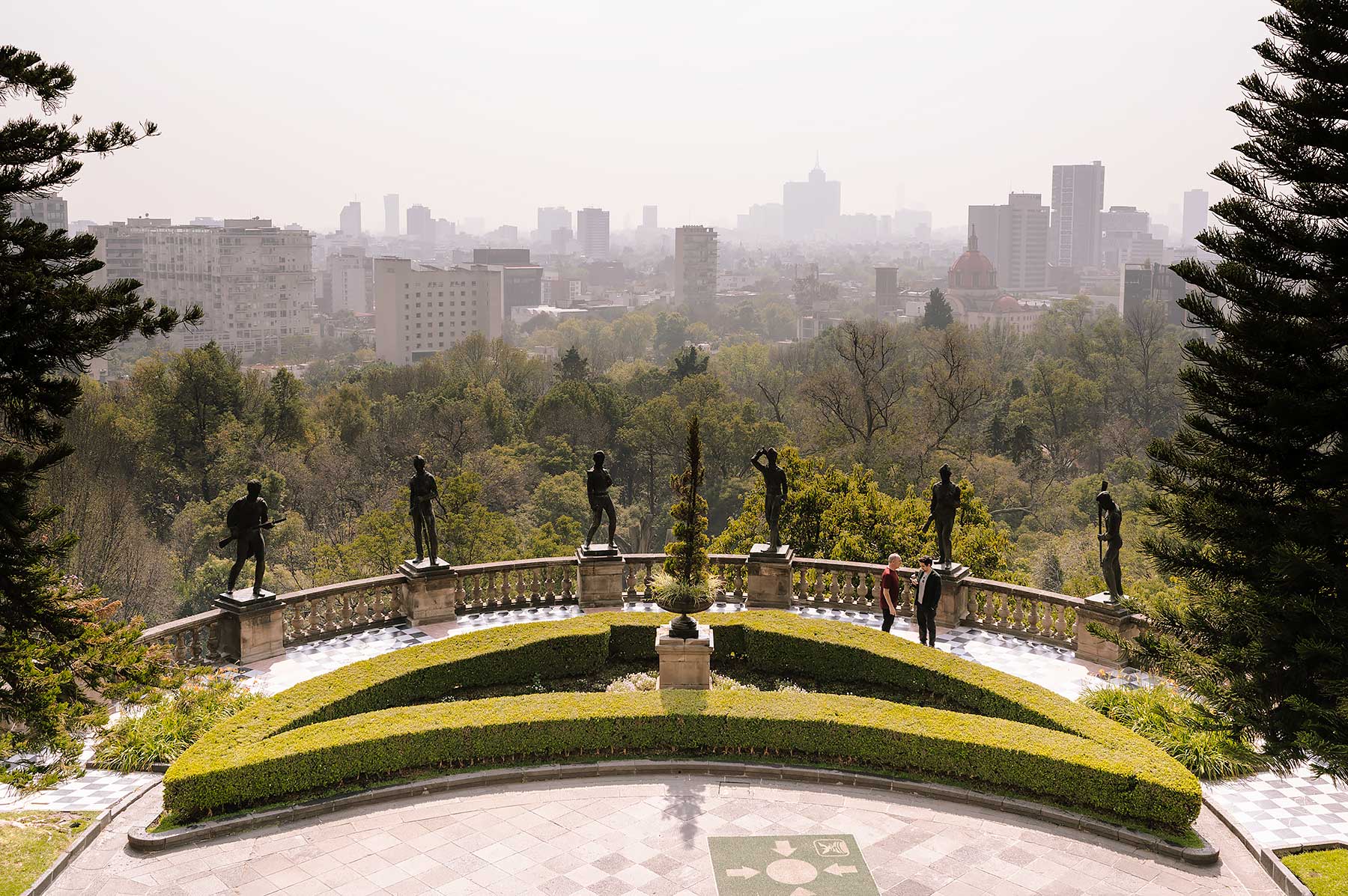 View over Mexico City seen from Chapultepec Castle