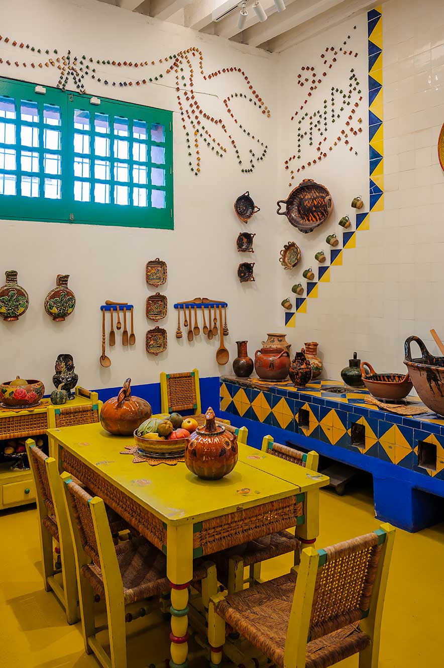 Kitchen in the Frida Kahlo Museum, Casa Azur - Mexico City